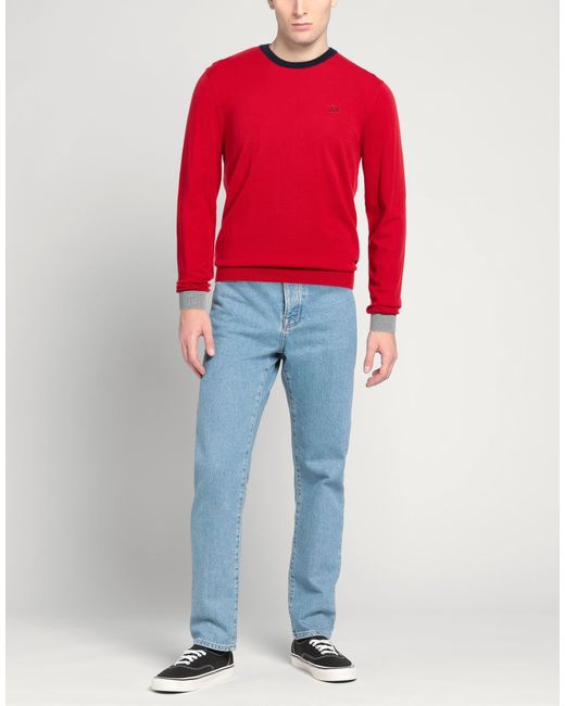 Sun 68 Red Jumper for men