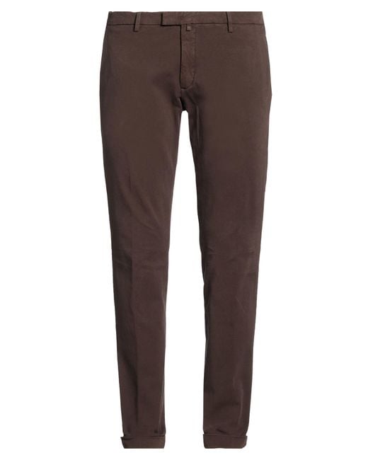 Briglia 1949 Brown Pants Cotton, Elastane for men