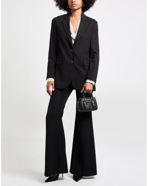 Shirtaporter Black Blazer Polyester, Viscose, Elastane