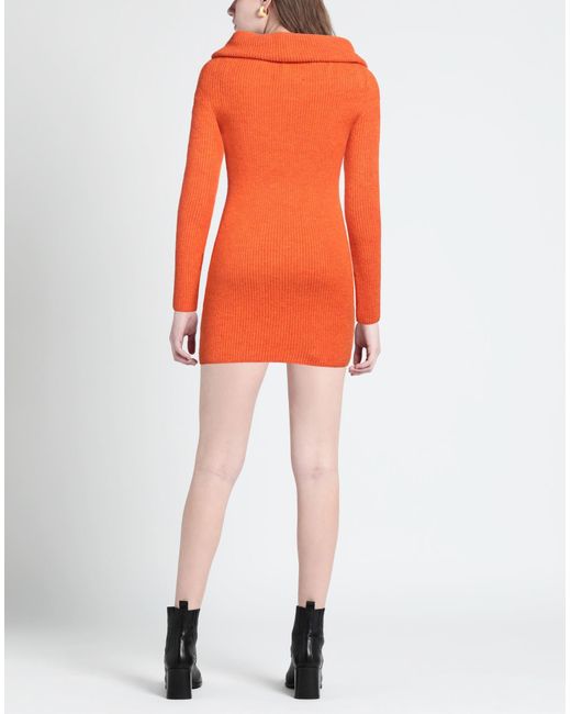 Akep Orange Mini-Kleid