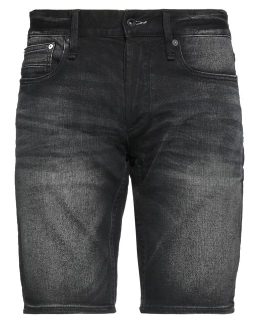 Denham Gray Denim Shorts for men