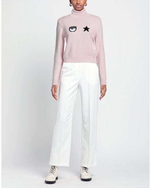 Chiara Ferragni Pink Turtleneck