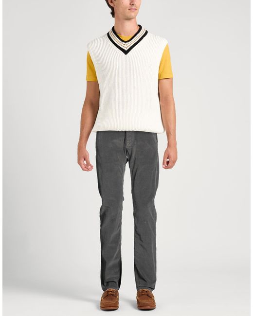 Jacob Cohen Gray Pants Cotton, Elastane, Polyester for men