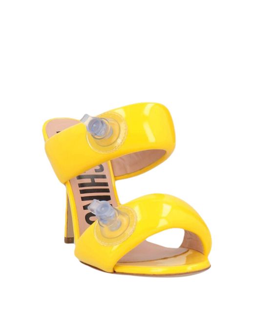 Moschino Yellow Sandals