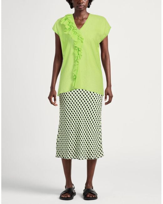 Alysi Green Lime Top Cotton