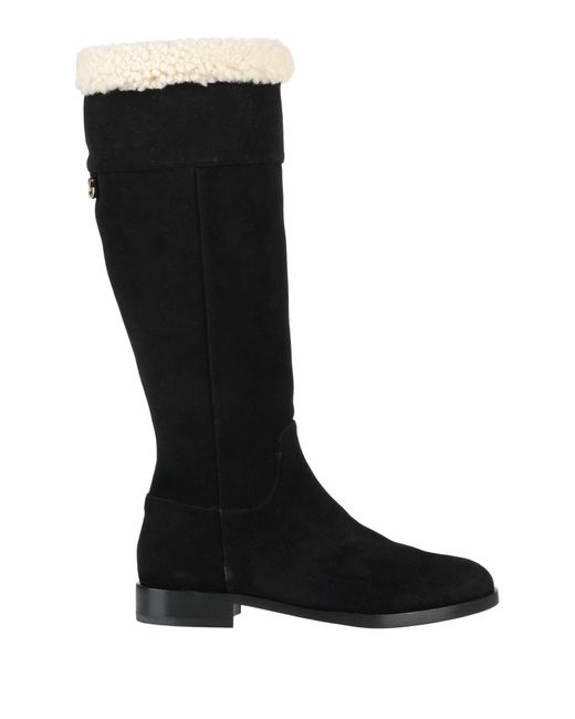 Dolce & Gabbana Black Boot Leather, Shearling
