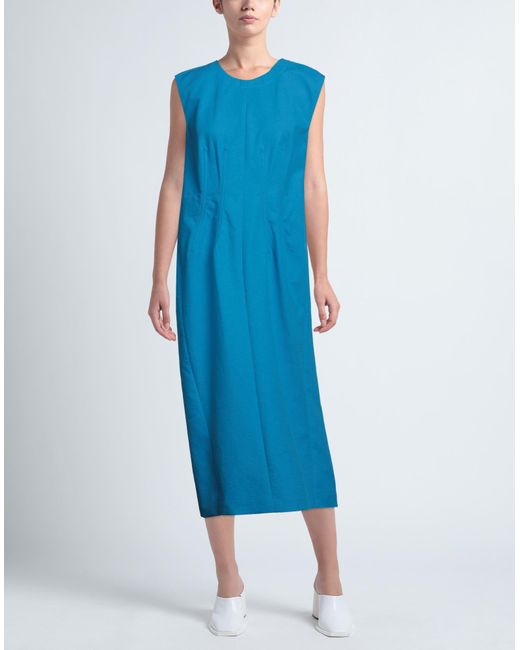 Sportmax Blue Midi Dress