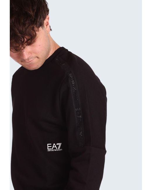 Sweat-shirt EA7 pour homme en coloris Black