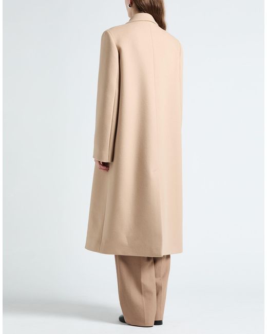 Jil Sander Natural Sand Coat Wool