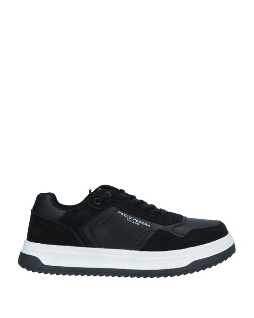 Paolo Pecora Black Sneakers for men