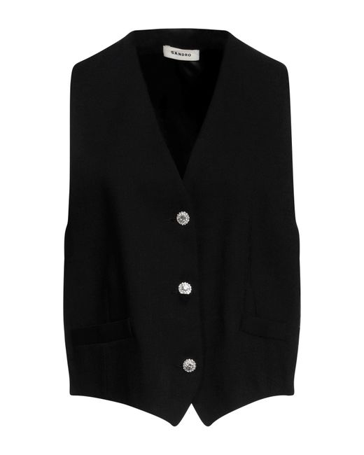 Sandro Black Waistcoat