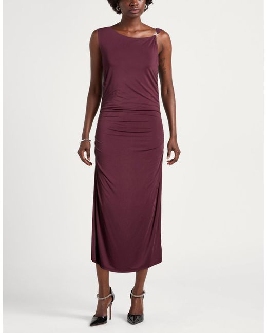Souvenir Clubbing Purple Midi Dress Modal, Polyamide, Elastane