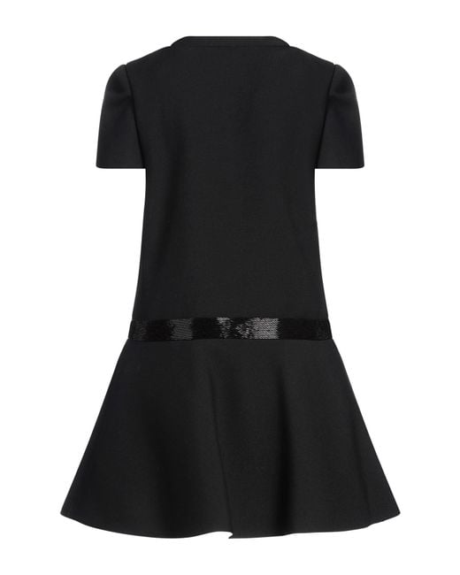 Céline Black Mini Dress Wool, Polyamide