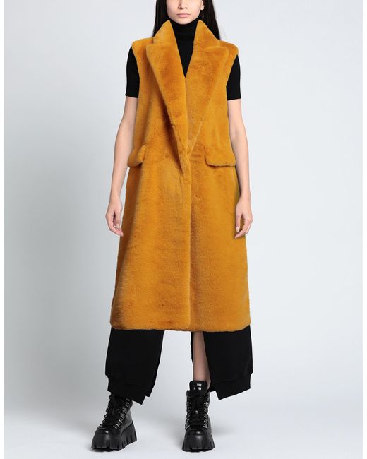 BCBGMAXAZRIA Orange Shearling & Teddy