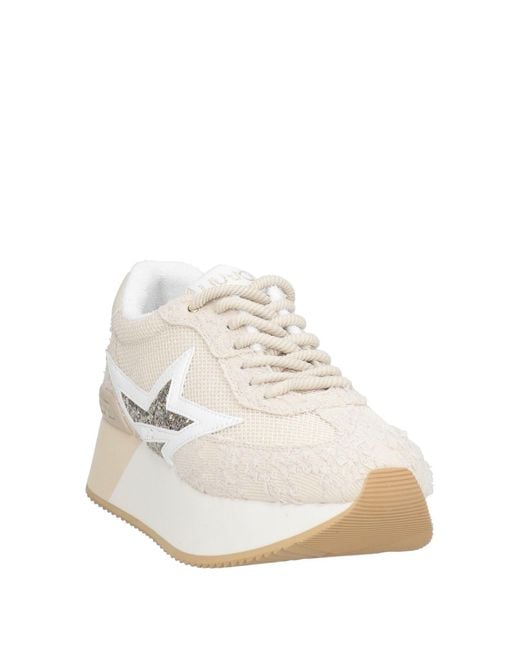 Liu Jo White Sneakers Textile Fibers