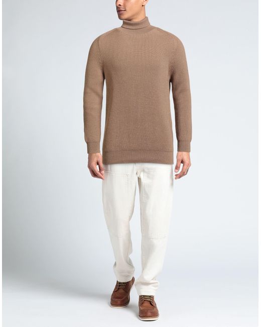 Cruna Brown Turtleneck for men