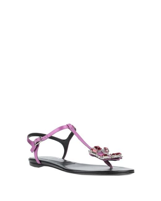 Roger Vivier White Thong Sandal