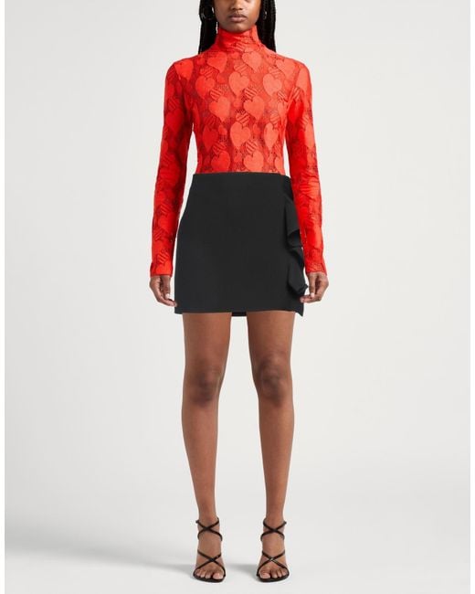 Mini-jupe MSGM en coloris Black
