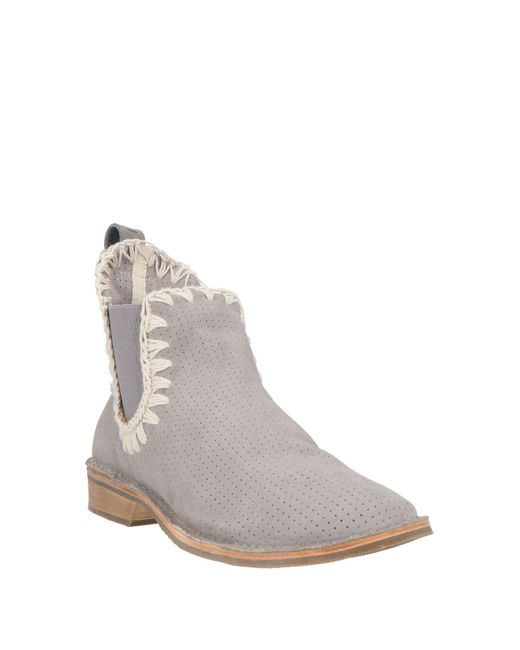 Mou Gray Ankle Boots