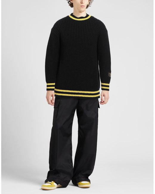 MSGM Black Sweater Virgin Wool, Acrylic for men