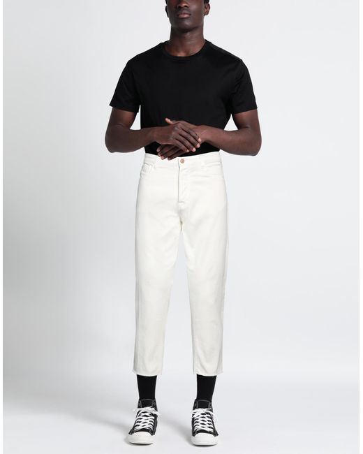 Officina 36 White Pants for men