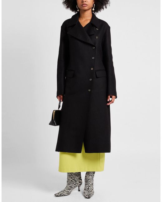 Masnada Black Coat Virgin Wool, Polyamide
