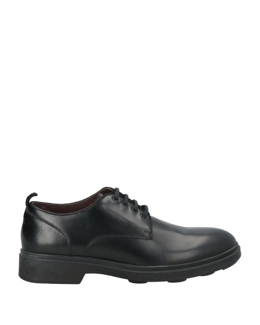 Boemos Black Lace-Up Shoes Leather for men