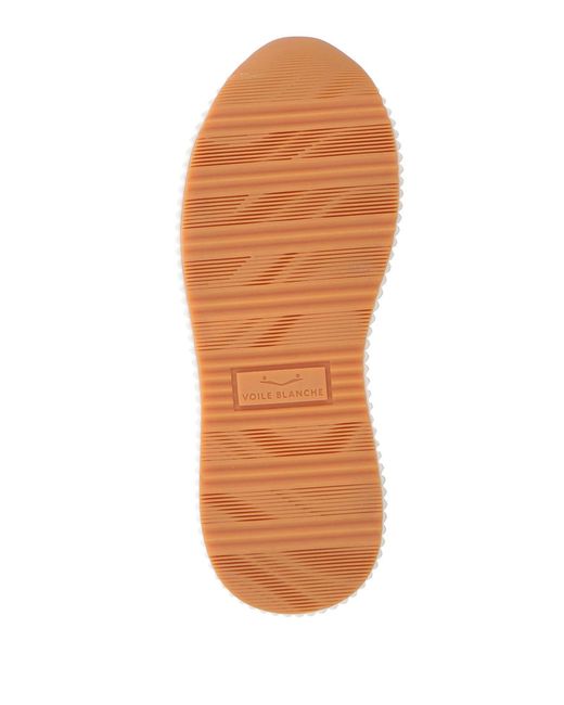 Voile Blanche Women's White Sneakers Leather, Textile Fibers low-top sneakers