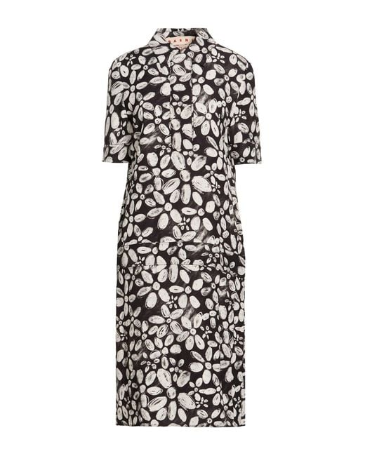 Marni White Midi Dress Viscose