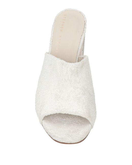 Stephen Venezia White Sandals
