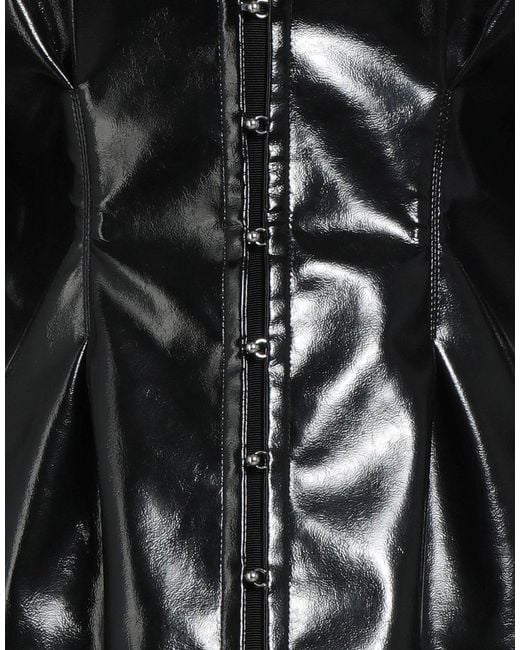Del Core Black Mini Dress Polyester, Silk