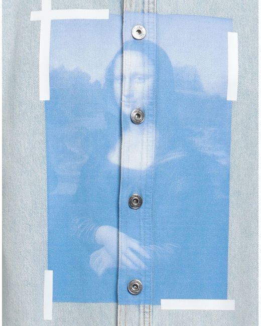 Chemise en jean Off-White c/o Virgil Abloh pour homme en coloris Blue
