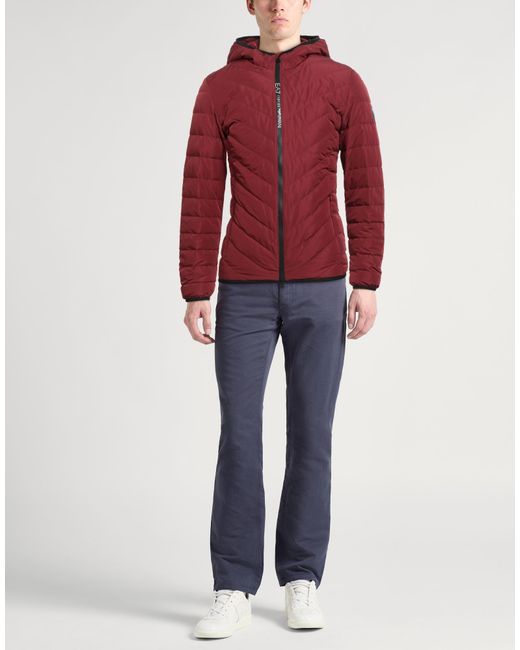 EA7 Red Puffer for men