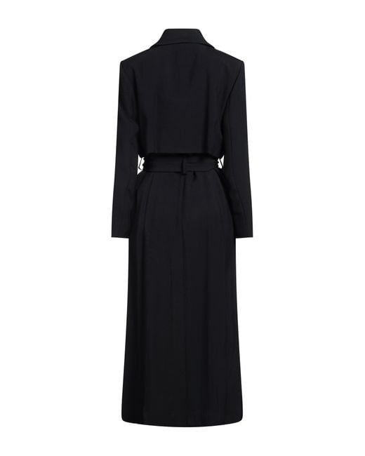 Sandro Black Overcoat & Trench Coat