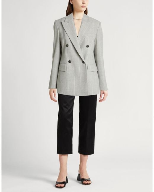 Eleventy Gray Light Blazer Wool, Elastane