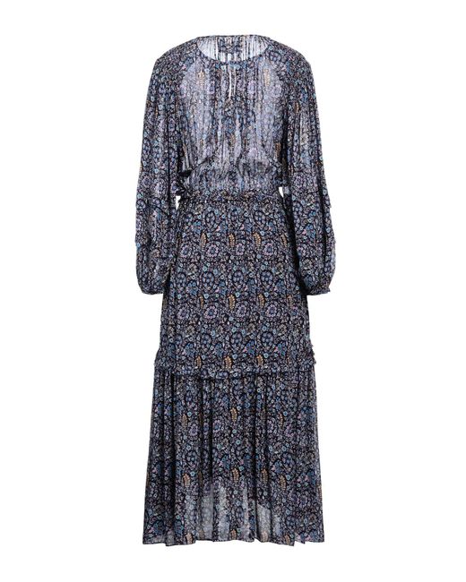Isabel Marant Blue Deep Midi Dress Viscose
