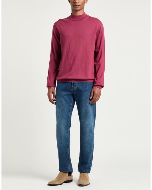 Gran Sasso Red Turtleneck for men