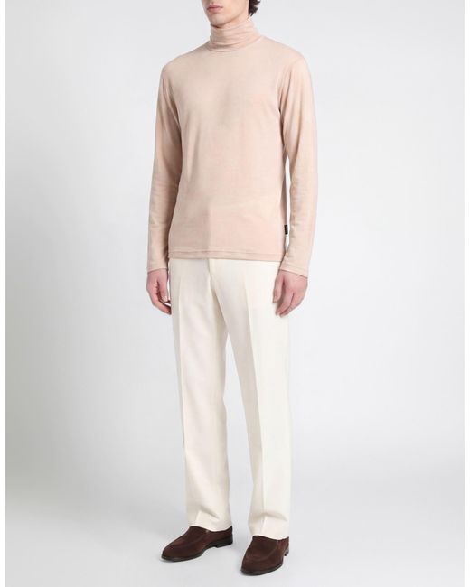 Takeshy Kurosawa Pink Blush Turtleneck Tencel, Wool, Elastane for men