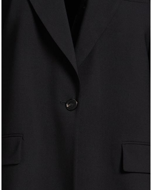 MSGM Black Blazer Virgin Wool, Elastane