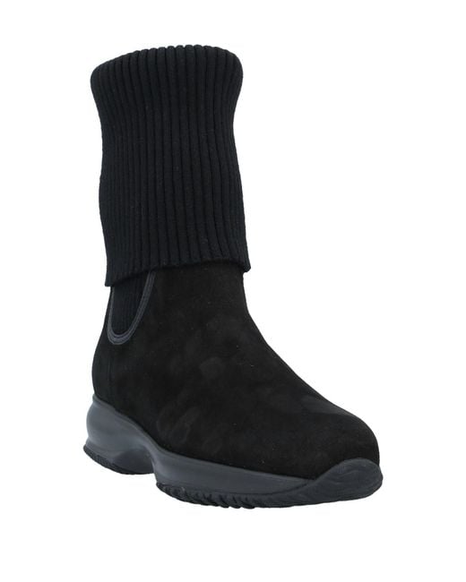 Hogan Black Ankle Boots
