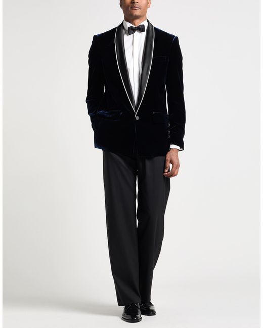 DSquared² Black Blazer Viscose, Cupro for men
