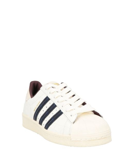 Adidas Originals White Sneakers Leather, Rubber for men