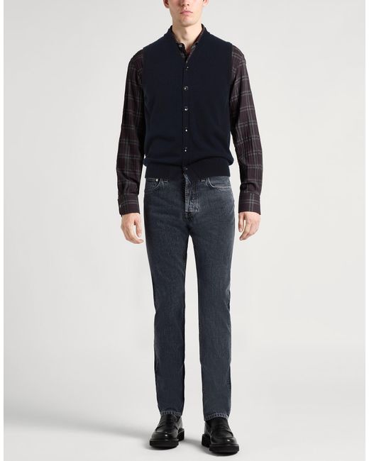 Malo Blue Cardigan for men