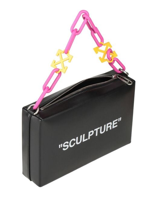 Off-White c/o Virgil Abloh Black Offblock Clutch Lambskin Leather