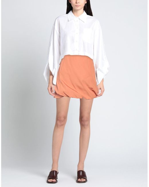 Ferragamo Orange Mini Skirt