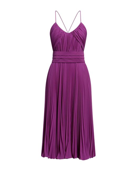 Max Mara Purple Midi-Kleid