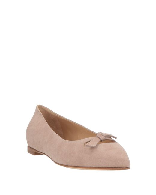 Sergio Rossi Pink Ballet Flats Leather
