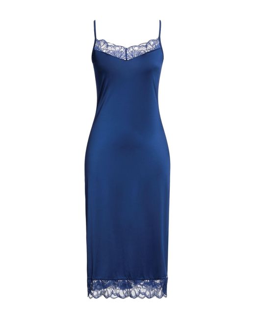 Hanro Blue Slip Dress