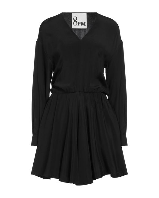 8pm Black Mini Dress