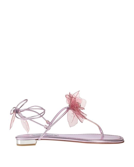Aquazzura Pink Thong Sandal